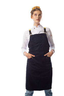 Canvas Bib Apron - Navy