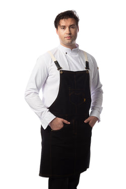 Frankie Bib Apron - Black