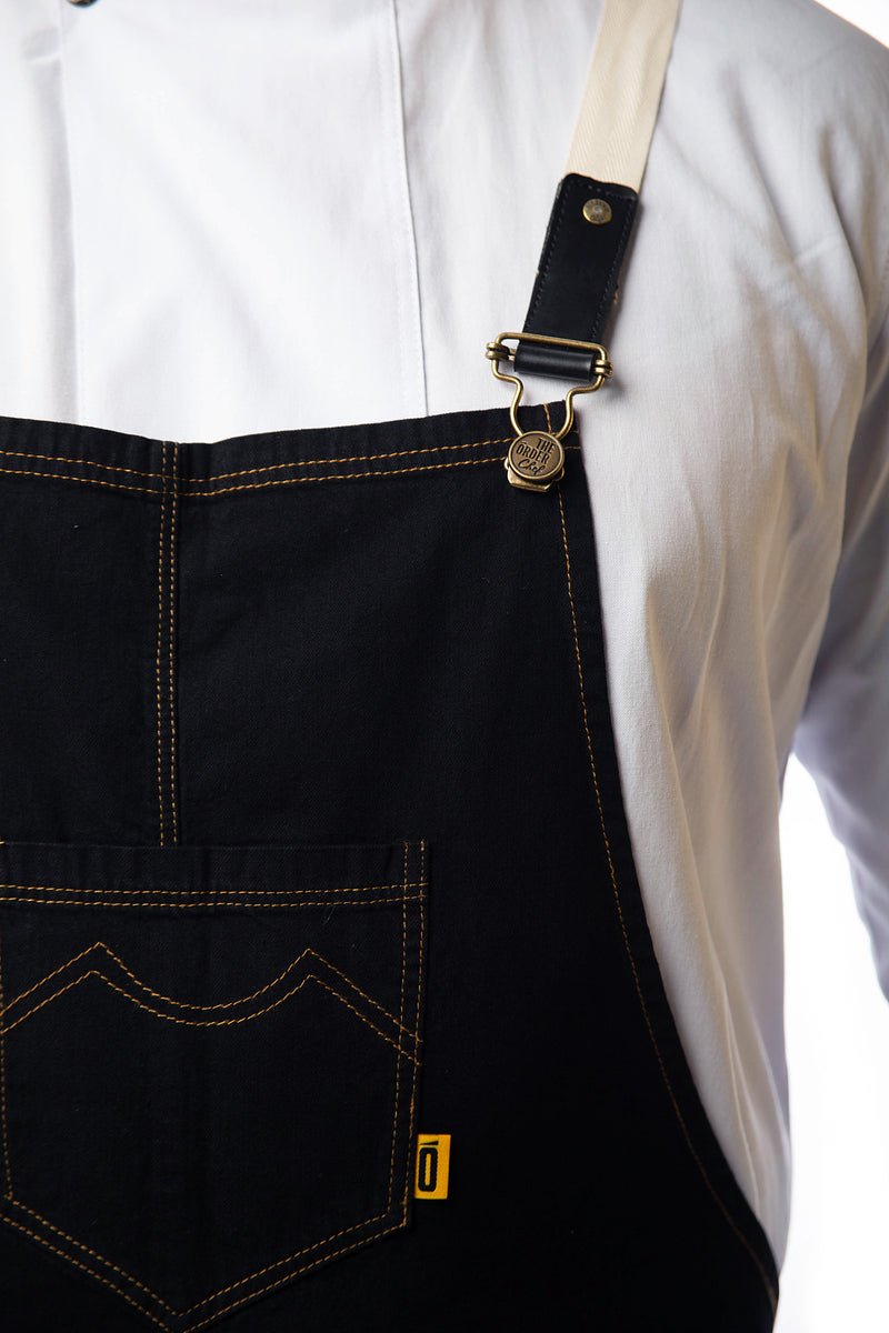 Frankie Bib Apron - Black