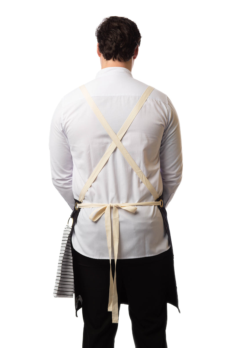 Frankie Bib Apron - Black