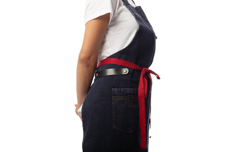 Ibiza Bib Apron - Blue